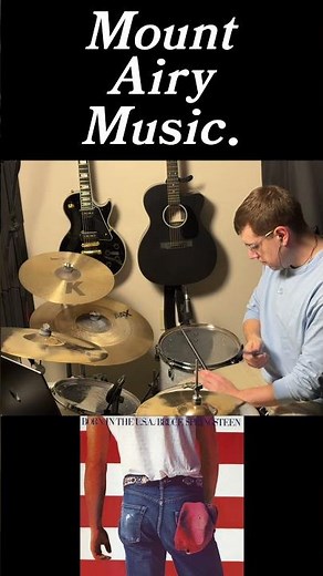 🔥 Bruce Springsteen "I'm on Fire" — Drum Energy Unleashed! #shorts #drums #80srock