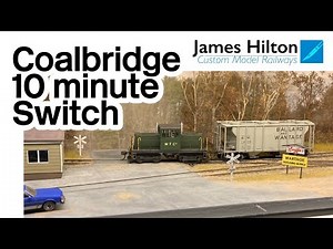 Coalbridge HO Scale Shelf Layout - 10 minute mindful switch...