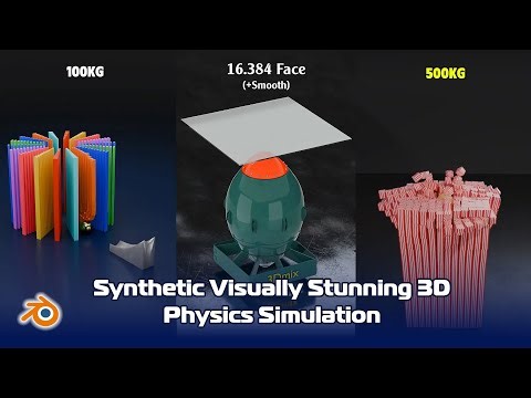 Synthetic Visually Stunning 3D Physics Simulation | Blender 3D