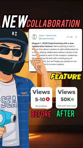 Youtube New Collaboration Feature 🤑😱