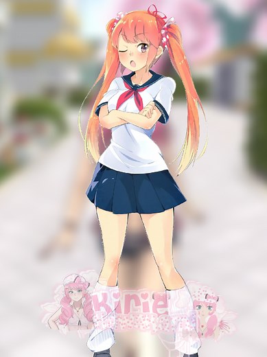 Osana's old Official Art>> #yanderesimulator #osananajimi #kiriekawakami #yansim #fyp