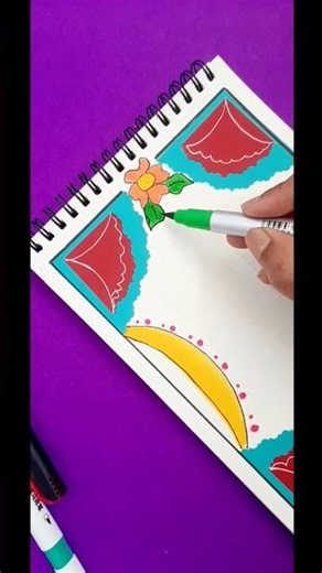 🌼#drawing #Cute design for project front page