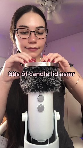 Asmr candle lid #asmr #asmrsounds #asmrtriggers #asmrcandle