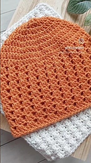 Crochet Shell Stitch Beanie 🧡 | EyeLoveKnots