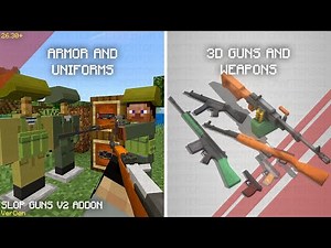 Slop Guns V2 1.4 New Update | 3D Guns Addon Showcase in MCPE 26.30+ | Creator Crafter321