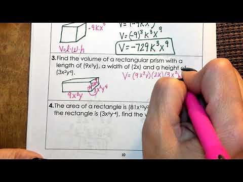 Laws of Exponents: Word problems