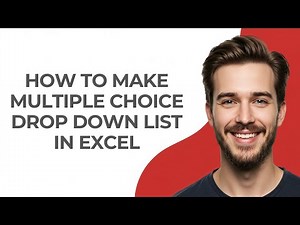 How To Make Multiple Choice Drop Down List In Excel - GUIDE!