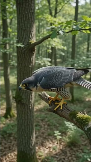 Peregrine Falcon's INSANE 240mph Dive to Catch a Mouse! (Slow Motion) #peregrinefalcon #falcon