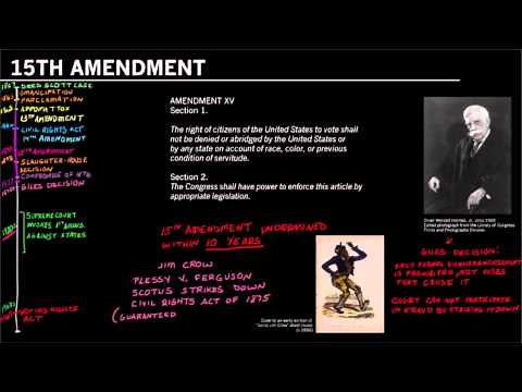 Reconstruction Amendments: 15th Amendment