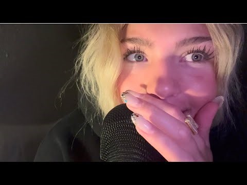 ASMR relaxing whisper ramble (cupped whispers, life update, nail tapping)