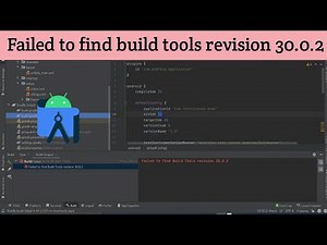 Failed to find build tools revision 30.0.2