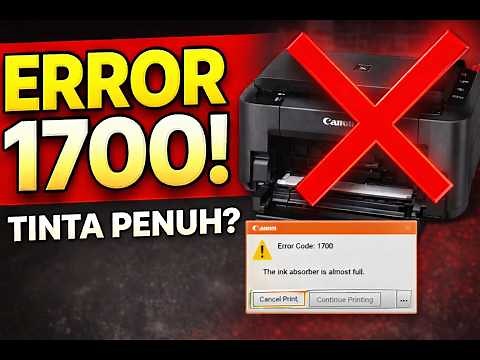 Canon Error 1700? Full of Ink! How to Reset & Disassemble the Canon Printer Absorber (100% Fix)