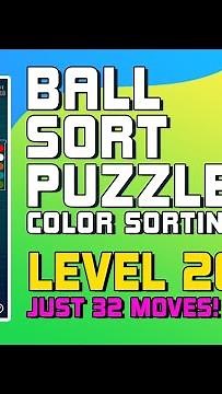 Ball Sort Puzzle - Color Sorting Games Level 202 Walkthrough [32 Moves!]