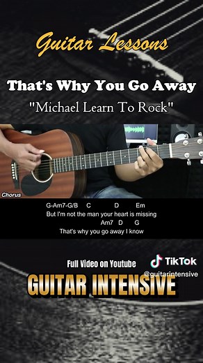 Easy Guitar Lessons: That's Why You Go Away by MLTR