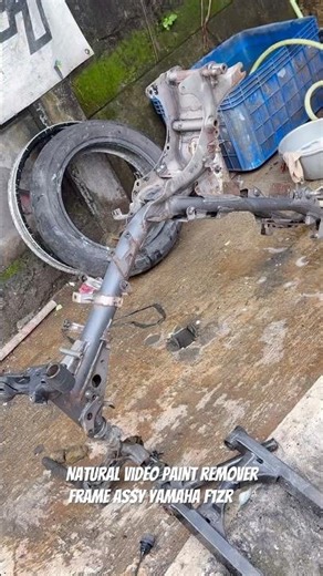 Natural video paint remover frame assy yamaha f1zr #restorasi #modifikasi #f1zrmania #paintremover