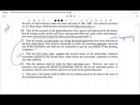 Deed of Dissolution of Partnership Explained || Complete Legal Guide