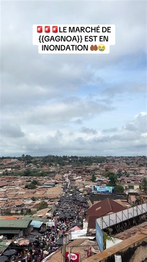 URGENT : Le marché de Gagnoa en Côte d'Ivoire est en inondation
