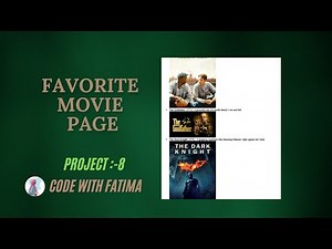How to Create a Favorite Movie Page Using HTML
