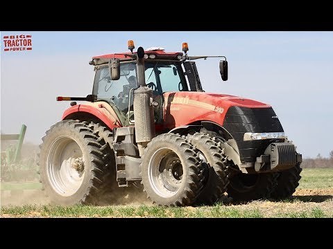 Big CASE IH Tractors Planting Corn