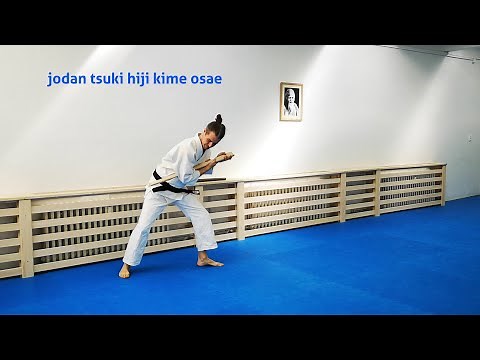 Aikido solo training with "wooden partner" (mobility, grabbing, tai sabaki, simple techniques)