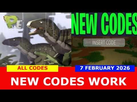 *NEW CODES* UPDATE | Primeval Earth | Dinosaur Survival ROBLOX | ALL CODES | 8 FEBRUARY 2026