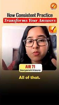 How Consistent Practice Transforms Your Answers | Rankers Programme at Vajiram and Ravi