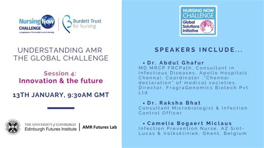 Understanding AMR The Global Challenge, Session 4: Innovation the future | The Burdett Trust for Nursing