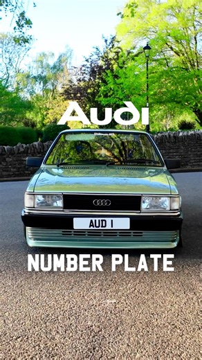 The best Audi Number Plate in the United Kingdom!
