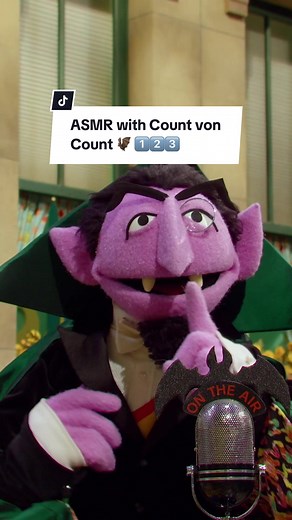 The Count doing ASMR? YES PLZ! #CountVonCount #ASMR #SesameStreet #Bats