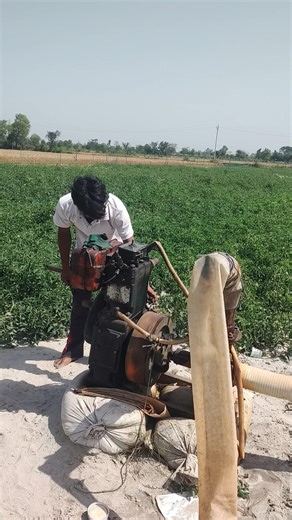 farming farmar diesal water ingine pump start #trendingshorts #pondpump #automobile #infusionpump