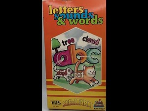 See & Learn: Letters, Sounds, and Words (Original 1985 VHS)