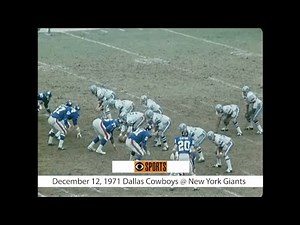 1971-12-12 Dallas Cowboys @ New York Giants