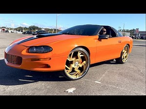 Dat_Chiko's 2002 Z28 Chevy Camaro LS on Gold 24" Rucci