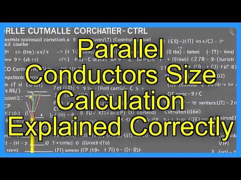Parallel Conductors Size Calculation Explained Correctly