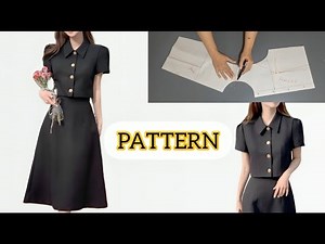 Easy Pattern for Spring Skirt & Blazer | Step-by-Step Pattern Drafting✂️🧵