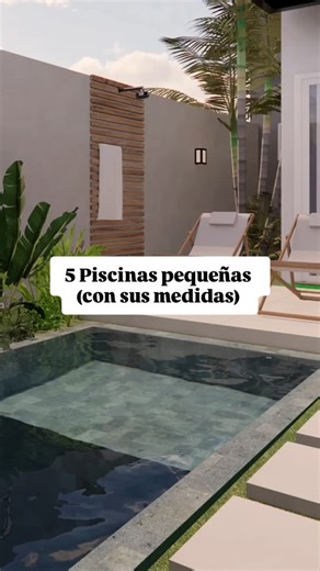 CONSTRUCTORA PROGRESS/Construcción|Remodelacion|cabañas|casas on Instagram: "🏊‍♂️ 5 Diseños de Piscinas Pequeñas Que Te Harán Decir ¡La Quiero Ya! 💦 ¿Tu patio es pequeño? Eso no es un problema, es una oportunidad. 🔥 En nuestro nuevo reel, te mostramos 5 diseños de piscinas pequeñas con medidas exactas para que veas cómo un buen diseño hace la diferencia. 🌟 Aprovecha al máximo cada espacio 🏡 Transforma tu hogar en un paraíso personalizado 🔨 Diseñamos y construimos la piscina perfecta para t
