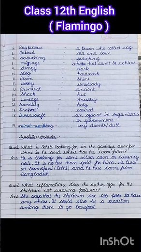 Lost Spring Class 12 Chapter 2 | Full Summary, Long & Short Answers | class 12th English flamingo