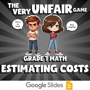 Estimating Costs VERY UNFAIR GAME - No Prep Grade 7 Math Review Activity