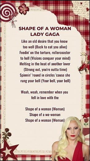 Shape of a Woman - Lady Gaga (lyrics)