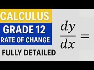 Calculus Grade 12 Rate Of Change Full Detailed Examination Questions