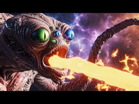 Geheimnisse der Dunklen Materie – Eine Reise durchs unsichtbare Universum, CGI-Alien-Simulation