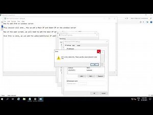 How to add Multiple IP address in windows server