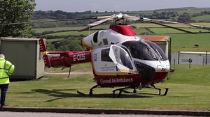 4.5K views · 37 reactions | It's one way to beat the Royal Cornwall Show traffic  The back-up Cornwall Air Ambulance helicopter  made an early arrival at #Wadebridge ready to go on display next week. | BBC Cornwall | Facebook