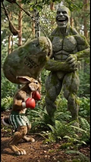 STONE FIGHTER LAUGHS… THEN REGRETS IT 🐰🥊💥