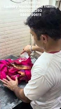 How to Dry Clean Expensive Silk Saree at Shop 💡 Petrol Dry Cleaning Process 🧼