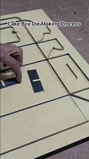 Cake Box Cutting Die Making Process #packagingbox #starpackcreation