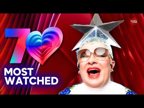 TOP 70 MOST WATCHED EUROVISION ENTRIES OF ALL TIME!