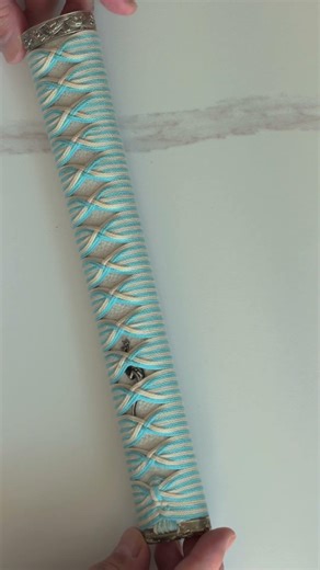 One of the most complex wrap styles in Japanese swords