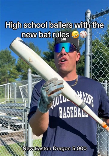 New bat rules are gonna have dudes BLASTING BASEBALLS🤣🔥 #baseball #baseballlife #baseballboys #fyp #baseballplayer