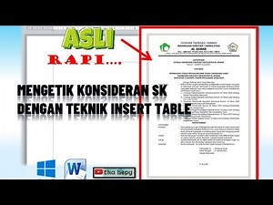 Cara Membuat SK yang Rapi dan Mudah